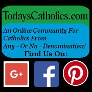 Logo For TodaysCatholics.com, an online community for Catholics of any..or no..denomination.